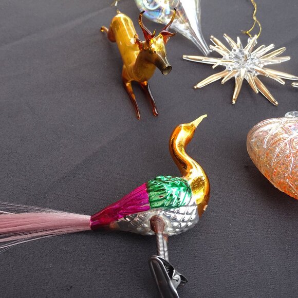 Vintage Glass Christmas Ornaments 8 - Picture 4 of 8